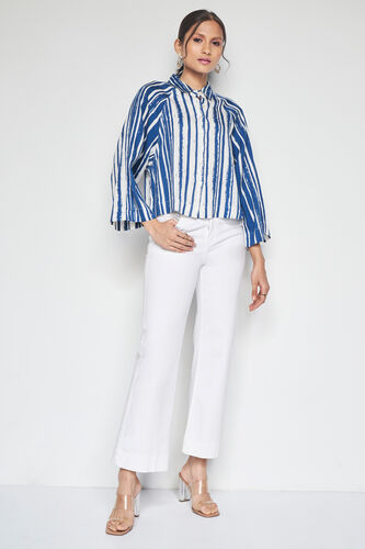 Stripe Party Top, Blue, image 2